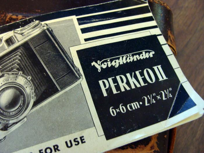 Vintage Voigtlander Perkeo ll Film Camera w Manual