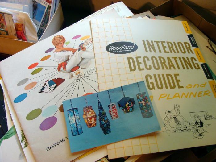 Mid Century Decorating Brochure Catalog Paint Chips