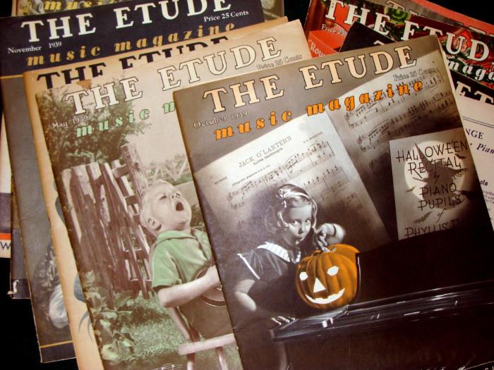 Vintage Etude Magazines 1920's 1930's 1940's