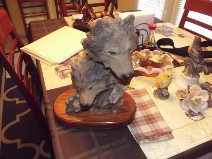 Enduring Bond Signed and Numbered Wolfe Figurine Mill Creek