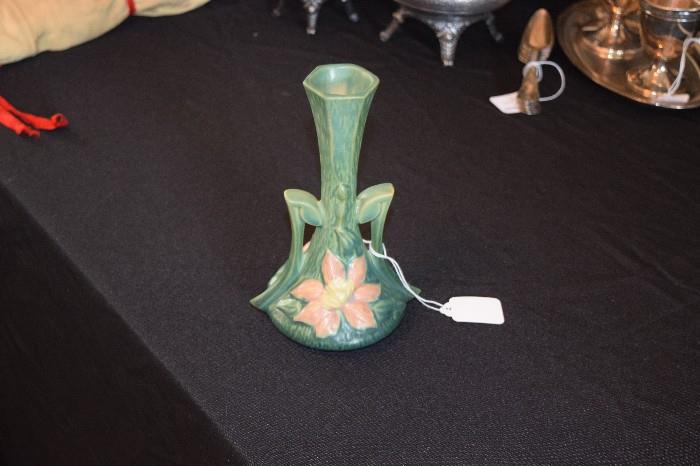 Roseville Pottery Clematis Flower Vase