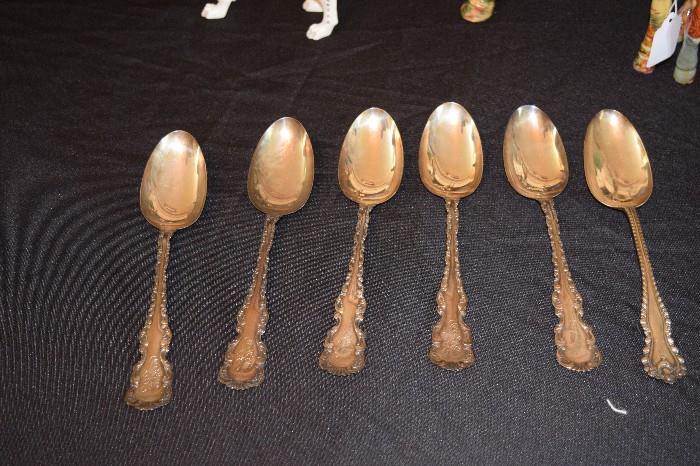 Sterling Silver Serving Spoon set of 6