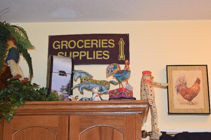 Groceries Supplies Sign