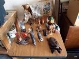 Wood carvings.