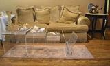 Custom Made Couch and matching Chair. Rugs