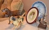 Vintage Rare Large Iron and Cooper Dog Figurines