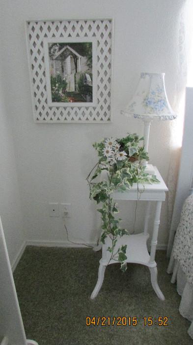 small square shabby chic table
