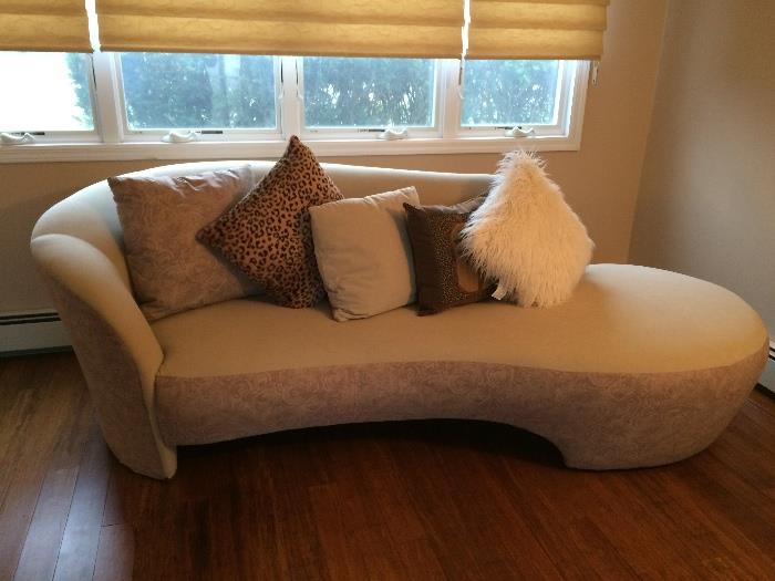 2 Ivory chaise sofas