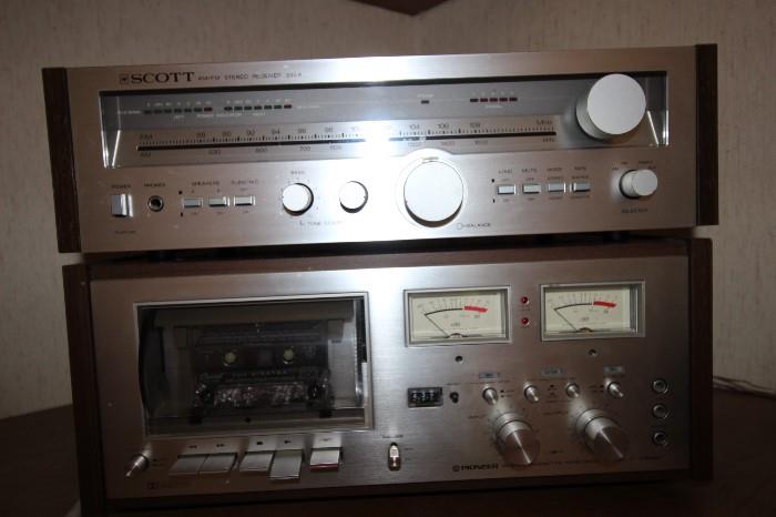 Scott receiver and tape deck.