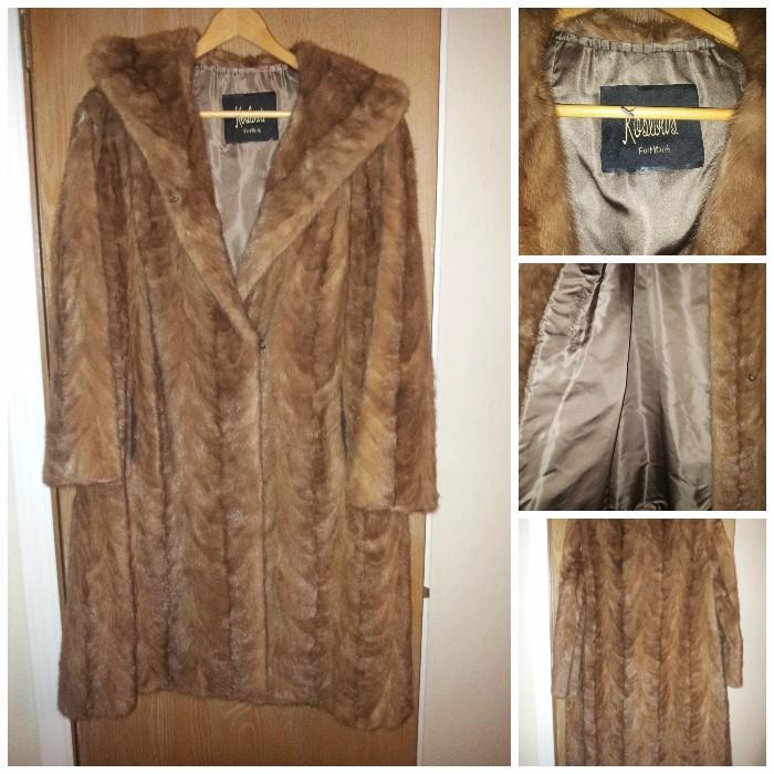 Vintage Mink Coat from Koslow's with matching pillbox hat