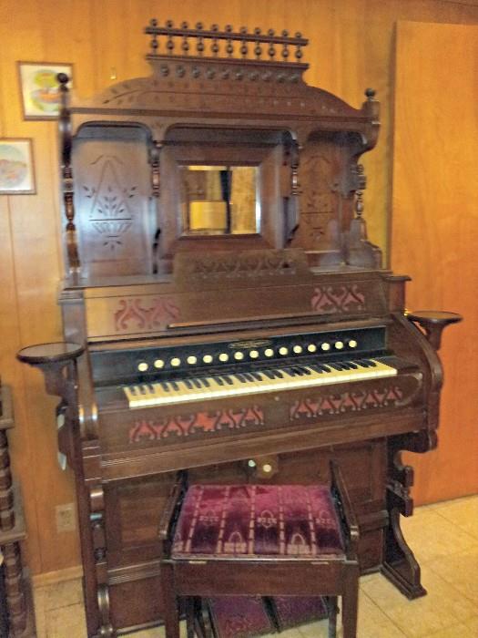 Antique Organ with matching bench