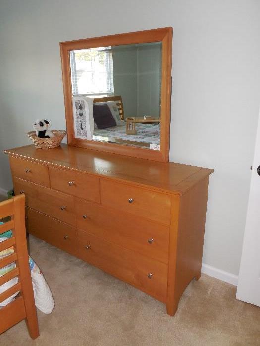dresser with mirror by Stanley