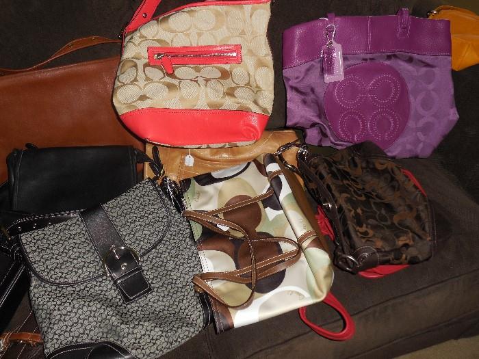 Coach bags, some of them never been used