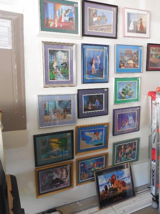 Walt Disney framed pictures (lithograph) 