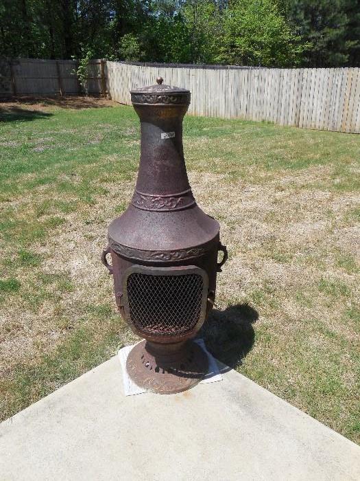 cast iron chimenea  