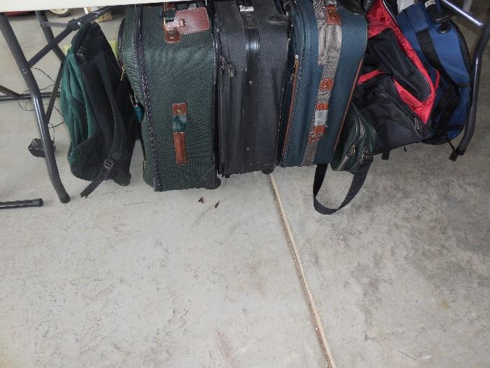 suitcases, travel bags
