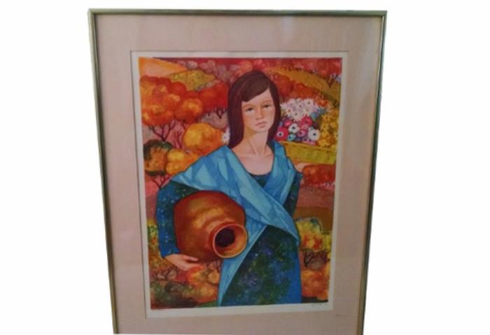 Gabriel Portoles, 119/260 signed Lithograph, "El Jarro", 1972, framed and matted
Condition:Very Good
Shipping:Yes