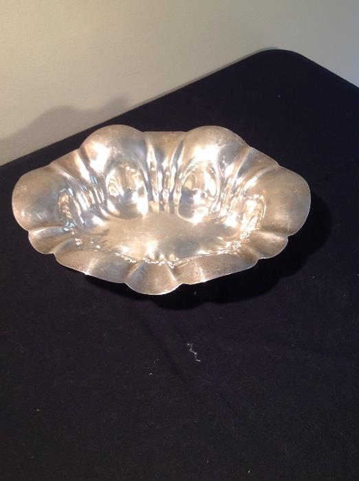 Large Oval Sterling Bowl circa 1910