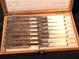 Sterling and Mother of Pearl Knives in Case