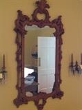 Mid 20th C. Italian Carved Wood Mirror