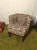 Upholstered Vintage 3-Side Chair