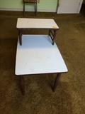 Vintage 1960s Formica & Wood Side Table