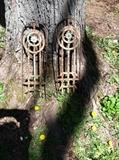 Ornate vintage garden decorations