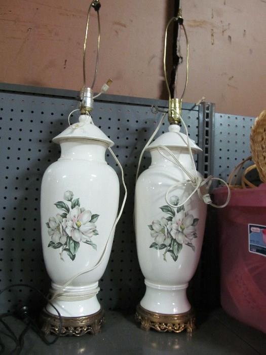 vintage lamps (magnolia) for a fine southern home.