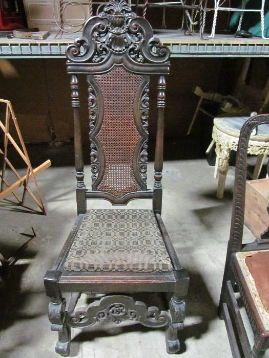 Jacobean carved chairs