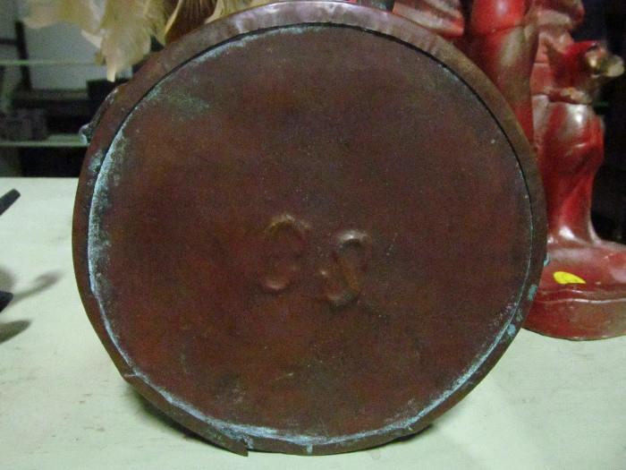 CS (confederate states) civil war copper canteen - civil war memorabilia.