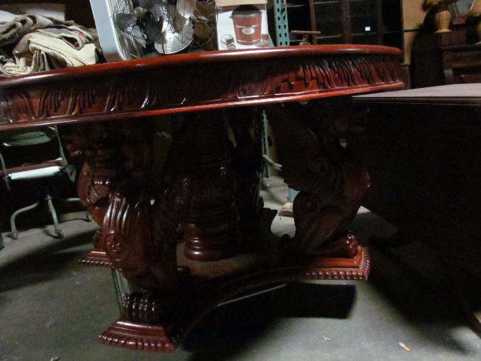 Large Asian Table with Dragons