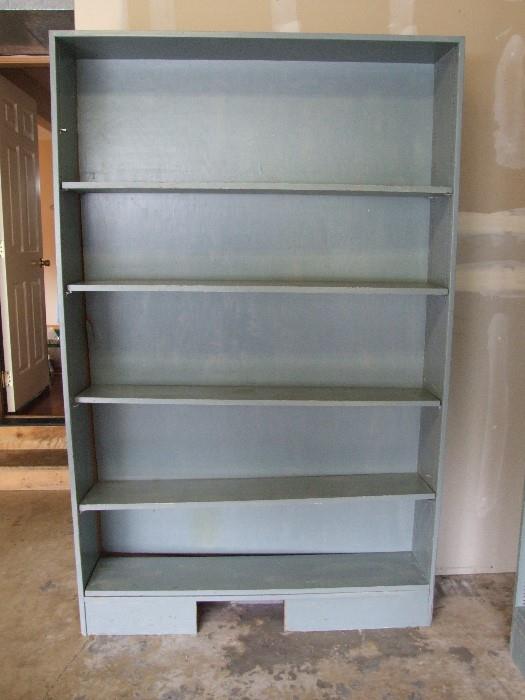 BIG SHELVE CASE IN A PASTEL BLUE. THERE ARE 2 OF THESE