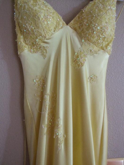 PASTEL YELLOW GOWN.