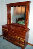 Matching Cedar dresser is part of bedroom suite.