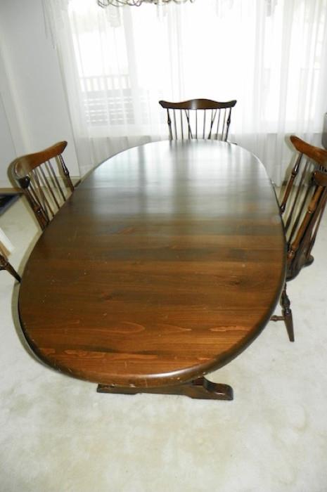 Drake, Smith & Co. Dark Pine Dining Room Table