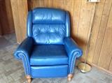 Blue recliner