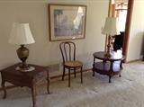 End tables and lamps