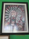 Rare Indian Chief clown by Red Skelton