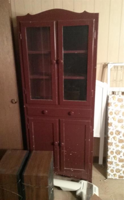 antique curio cabinet