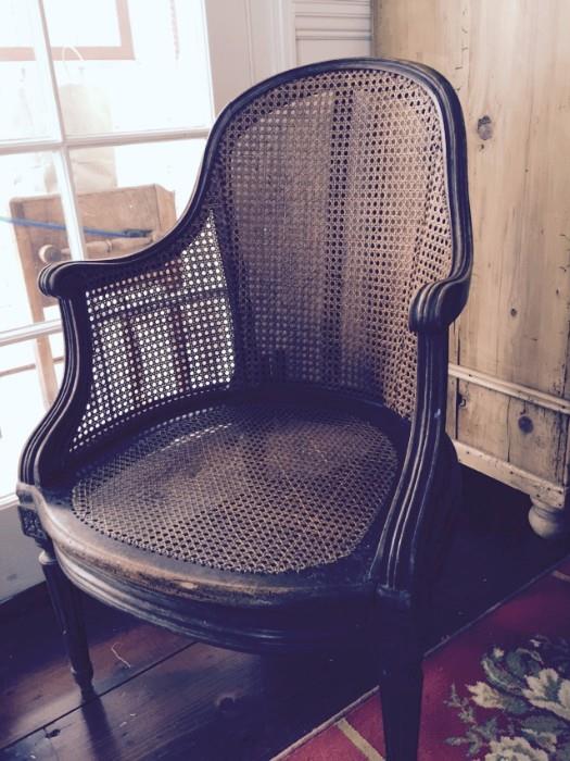 French 19th Century Caned Lady's Chair