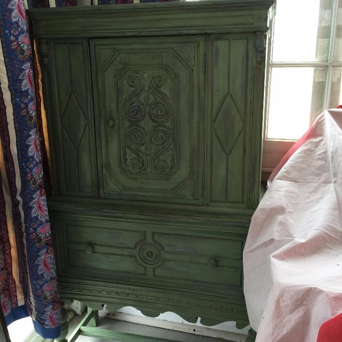 Country Style Stained Cupboard