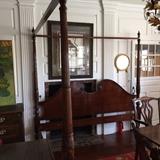 Maitland-Smith Mahogany Four Poster King Size Bed Frame