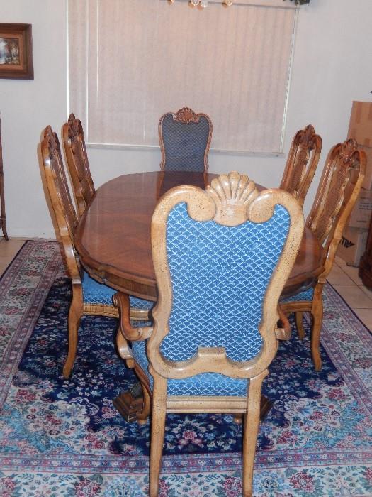 ANOTHER VIEW OF TABLE AND 6 CHAIRS