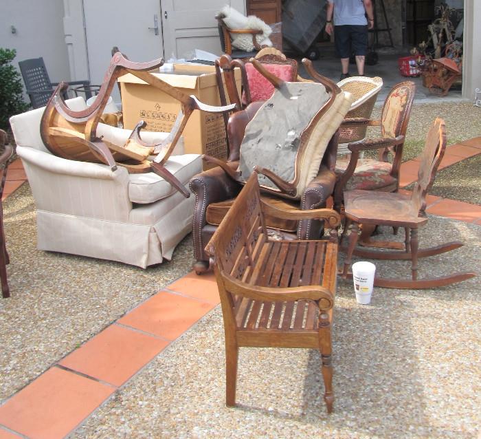 A small percentage of furniture that we have pulled.  More pictures to come!!!  Keep coming back.
