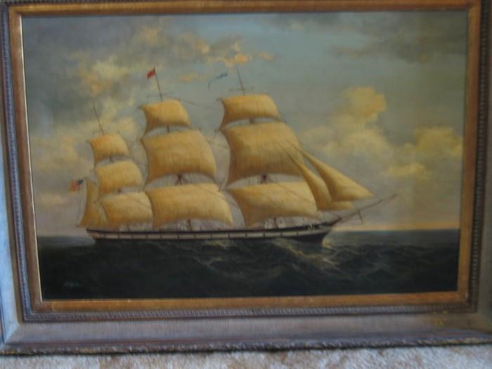 MARTZ OIL PAINTING ON CANVAS 24 X 36