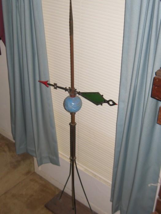 ANTIQUE MOON & STARS WEATHERVANE