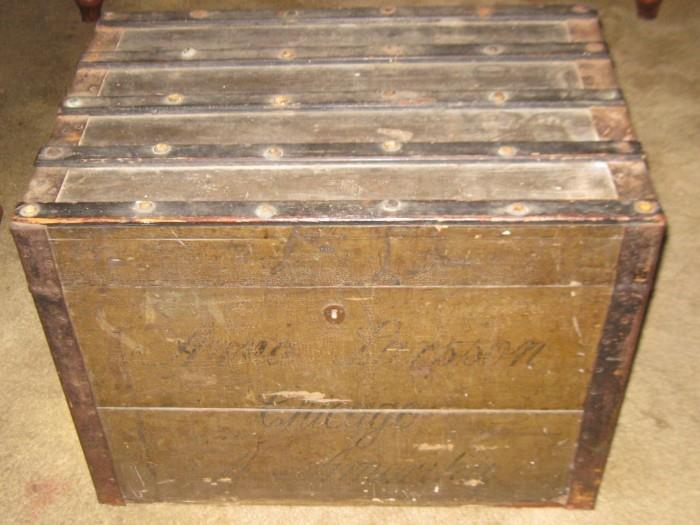 1856 SHIPPING TRUNK FROM ENGLAND
