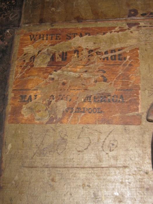 WHITE STAR LINES LIVERPOOL 1856