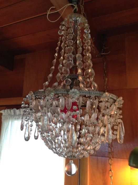 Chandelier brought back from England