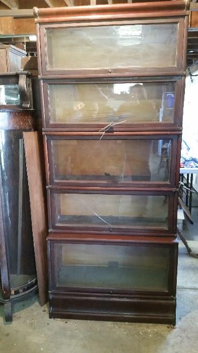 5 piece barrister bookcase